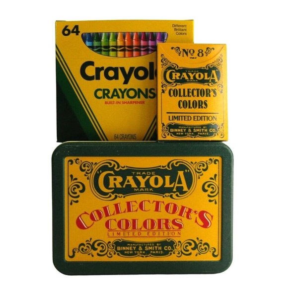 Crayola Other Vintage 991 Crayola Tin Collectors Retired Color 72 Crayons Limited Edition